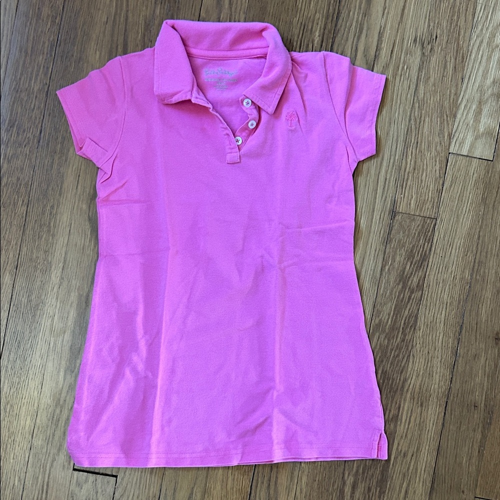 Girls Lily Pulitzer Pink Polo Shirt